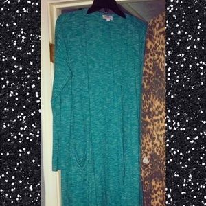 Green Lularoe Ribbed Sarah Large